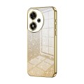 For Honor Play 50 Gradient Glitter Powder Electroplated Phone Case(Gold)