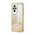 For Honor 200 Gradient Glitter Powder Electroplated Phone Case(Gold)