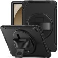 For Samsung Galaxy Tab A9+ / X210 Spider Wheel Silicone Hybrid PC Tablet Case(Black)