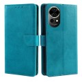 For Huawei nova 12 5G Calf Texture Buckle Flip Leather Phone Case(Light Blue)