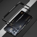 For ZTE nubia Red Magic 9 Pro/9 Pro+ Aurora Series Metal Frame Phone Case(Black Silver)