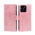 For Honor X6a 4G Calf Texture Buckle Flip Leather Phone Case(Rose Gold)