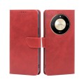 For Honor X50 5G Calf Texture Buckle Flip Leather Phone Case(Red)