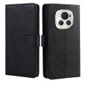 For Honor Magic6 Calf Texture Buckle Flip Leather Phone Case(Black)