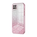 For Huawei Enjoy 20 / nova Y60 Gradient Glitter Powder Electroplated Phone Case(Pink)