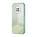 For Huawei Enjoy 20 Plus Gradient Glitter Powder Electroplated Phone Case(Green)