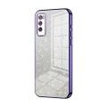 For Huawei Enjoy 20 Pro / Enjoy Z 5G Gradient Glitter Powder Electroplated Phone Case(Purple)