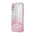 For Huawei Enjoy 20 Pro / Enjoy Z 5G Gradient Glitter Powder Electroplated Phone Case(Pink)