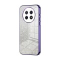 For Huawei Enjoy 60X / nova Y91 Gradient Glitter Powder Electroplated Phone Case(Purple)