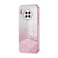 For Huawei Mate 30 Gradient Glitter Powder Electroplated Phone Case(Pink)