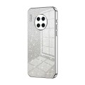 For Huawei Mate 30 Pro Gradient Glitter Powder Electroplated Phone Case(Silver)