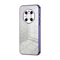 For Huawei Mate 40 Pro Gradient Glitter Powder Electroplated Phone Case(Purple)