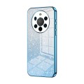 For Huawei Mate 40 Pro+ Gradient Glitter Powder Electroplated Phone Case(Blue)