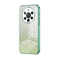 For Huawei Mate 40 Pro+ Gradient Glitter Powder Electroplated Phone Case(Green)