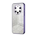 For Huawei Mate 40 RS  Gradient Glitter Powder Electroplated Phone Case(Purple)