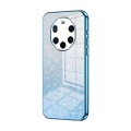 For Huawei Mate 40 RS  Gradient Glitter Powder Electroplated Phone Case(Blue)