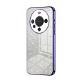 For Huawei Mate 60 Gradient Glitter Powder Electroplated Phone Case(Purple)