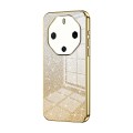 For Huawei Mate 60 RS Ultimate Gradient Glitter Powder Electroplated Phone Case(Gold)