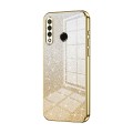 For Huawei nova 4e / P30 lite Gradient Glitter Powder Electroplated Phone Case(Gold)