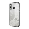 For Huawei nova 4e / P30 lite Gradient Glitter Powder Electroplated Phone Case(Black)