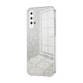 For Huawei nova 5 Gradient Glitter Powder Electroplated Phone Case(Transparent)