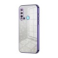 For Huawei nova 5i / P20 lite 2019 Gradient Glitter Powder Electroplated Phone Case(Purple)