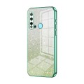 For Huawei nova 5i / P20 lite 2019 Gradient Glitter Powder Electroplated Phone Case(Green)