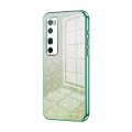 For Huawei nova 7 Pro Gradient Glitter Powder Electroplated Phone Case(Green)