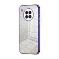 For Huawei nova 8i / Honor 50 Lite Gradient Glitter Powder Electroplated Phone Case(Purple)
