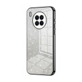 For Huawei nova 8i / Honor 50 Lite Gradient Glitter Powder Electroplated Phone Case(Black)