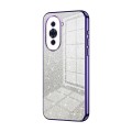 For Huawei nova 10 Gradient Glitter Powder Electroplated Phone Case(Purple)