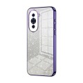 For Huawei nova 10 Pro Gradient Glitter Powder Electroplated Phone Case(Purple)