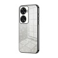 For Huawei nova 11 SE Gradient Glitter Powder Electroplated Phone Case(Black)