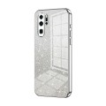 For Huawei P30 Pro Gradient Glitter Powder Electroplated Phone Case(Silver)
