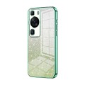 For Huawei P60 / P60 Pro Gradient Glitter Powder Electroplated Phone Case(Green)