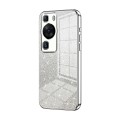 For Huawei P60 / P60 Pro Gradient Glitter Powder Electroplated Phone Case(Silver)