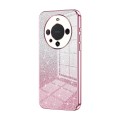 For Huawei Mate 60 Pro / 60 Pro+ Gradient Glitter Powder Electroplated Phone Case(Pink)