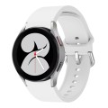 For Samsung Galaxy Watch 6 / 6 Classic Colorful Buckle Silicone Sport Watch Band(White)