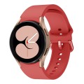 For Samsung Galaxy Watch 6 / 6 Classic Colorful Buckle Silicone Sport Watch Band(Red)