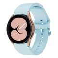 For Samsung Galaxy Watch 6 / 6 Classic Colorful Buckle Silicone Sport Watch Band(Light Blue)