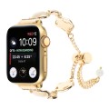 For Apple Watch Series 5 40mm Shell Metal Chain Bracelet Watch Band(Gold)