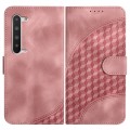 For Sharp Aquos R5G YX0060 Elephant Head Embossed Phone Leather Case with Lanyard(Pink)
