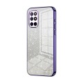 For OnePlus 8T Gradient Glitter Powder Electroplated Phone Case(Purple)