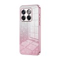 For OnePlus 10T / Ace Pro Gradient Glitter Powder Electroplated Phone Case(Pink)