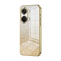 For OnePlus Ace 2V / Nord 3 Gradient Glitter Powder Electroplated Phone Case(Gold)