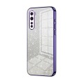 For OnePlus Nord Gradient Glitter Powder Electroplated Phone Case(Purple)