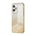 For OnePlus Nord CE 2 Lite 5G Gradient Glitter Powder Electroplated Phone Case(Gold)
