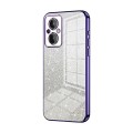For OnePlus Nord N20 5G Gradient Glitter Powder Electroplated Phone Case(Purple)