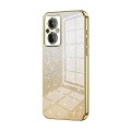 For OnePlus Nord N20 5G Gradient Glitter Powder Electroplated Phone Case(Gold)