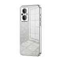 For OnePlus Nord N20 5G Gradient Glitter Powder Electroplated Phone Case(Silver)